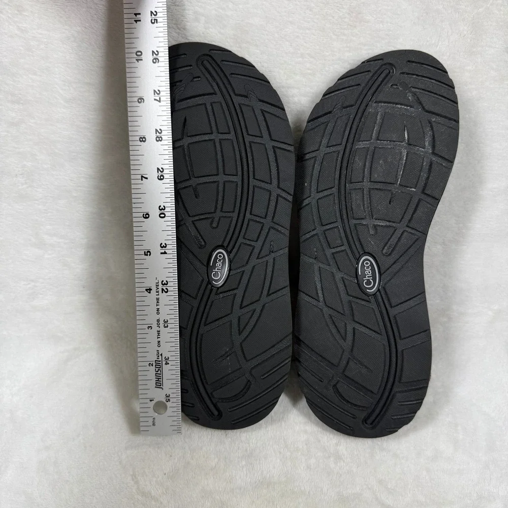 Chaco Z Cloud 2 Mens Sport Sandals Black Gray Striped Strappy Hiking Shoes 7